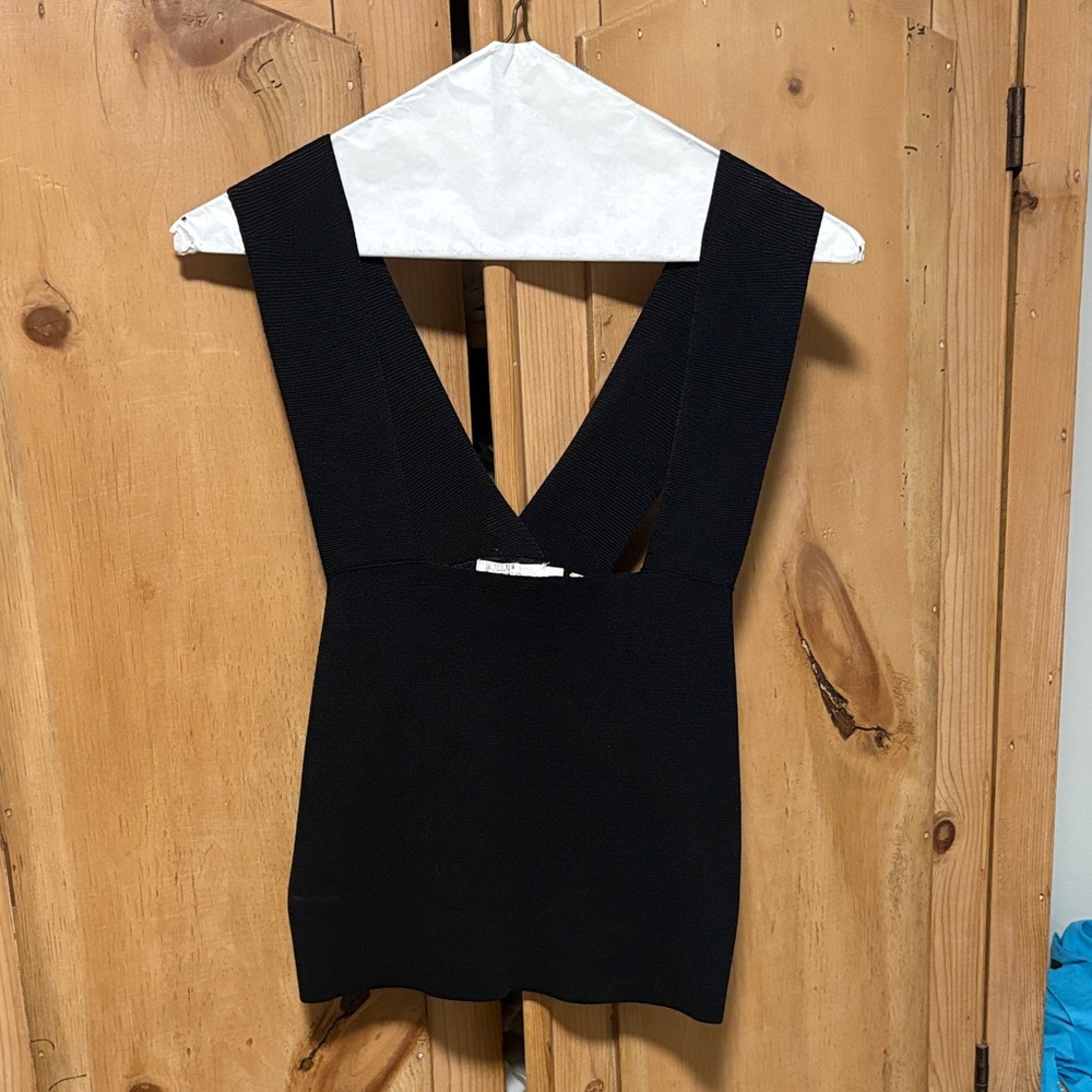 A.L.C. Black Sleeveless Top